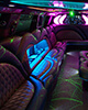 top notch amenities in a limo