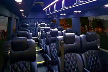 Overhead bins on Sprinter van